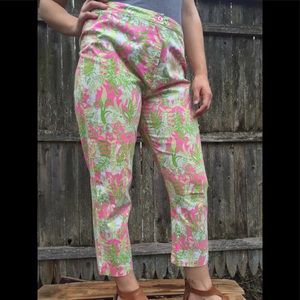Lily Pulitzer Size 12 Cropped Floral Women’s Pants